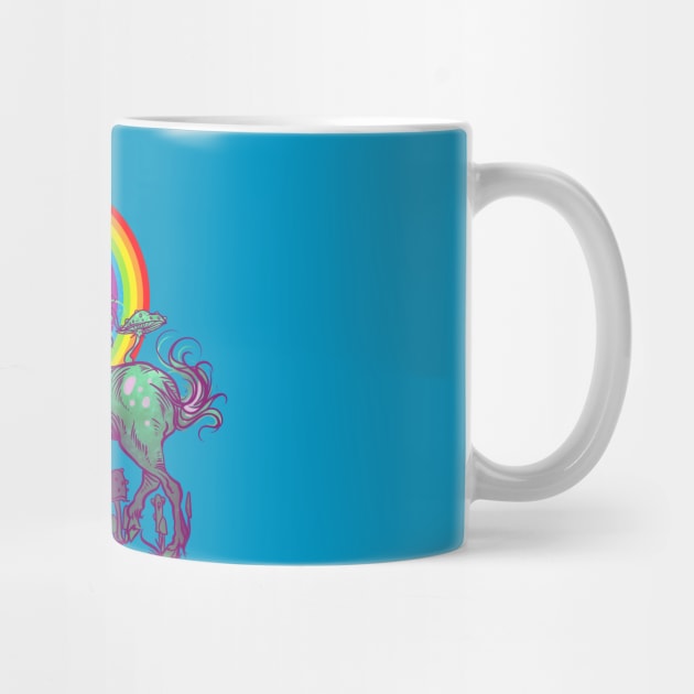 Rainbow Mushroom Unicorn by Manfish Inc.